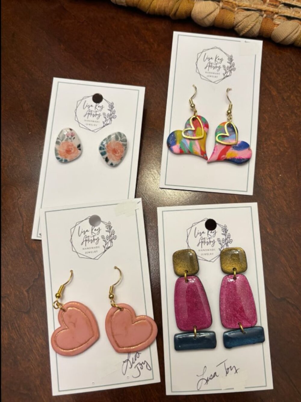Set of 4 Polymer Clay Earrings